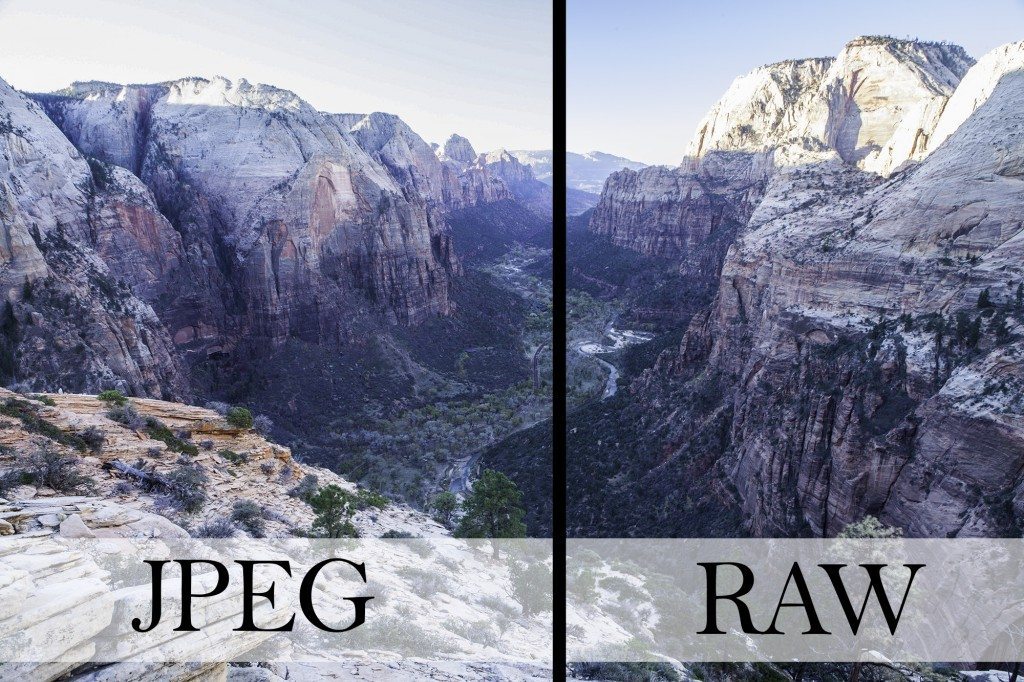 RAW vs JPG comparison